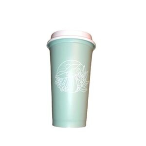 Earth Day Tumbler Starbucks Lidded Collectible Hot Drinks Beverage 16oz. 6"